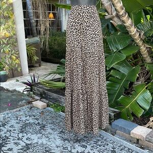 Leopard print tiered ruffle, Palazzo pants